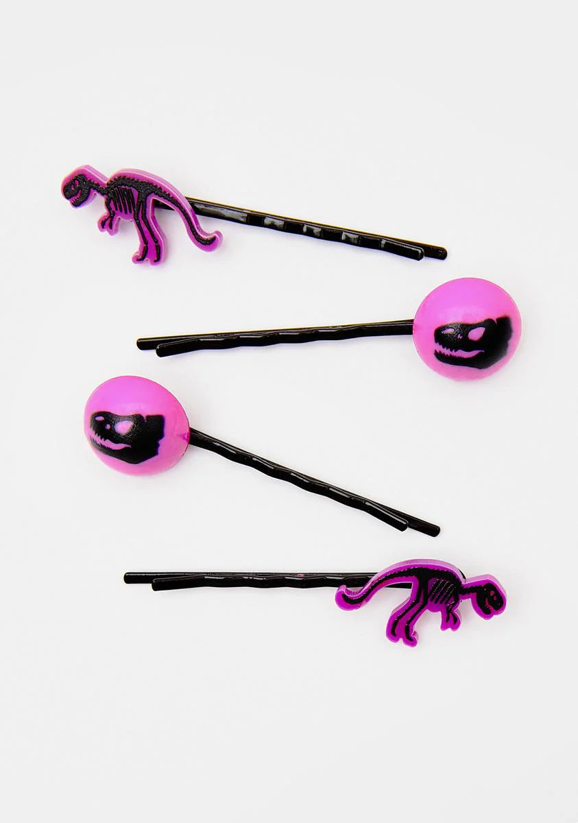 Back In History Dino Hair Clips