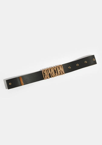 Successful Capricorn Rhinestone Belt