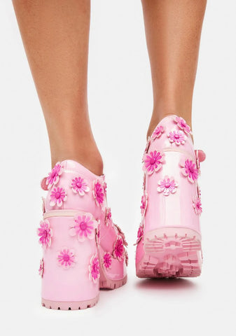 What's The Buzz Floral Mary Janes