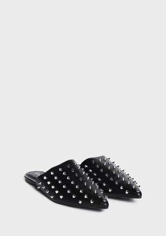 Noir New Level Studded Slides