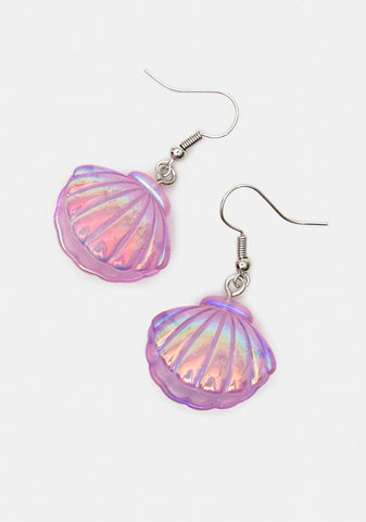 Marine Treasure Iridescent Shell Earrings