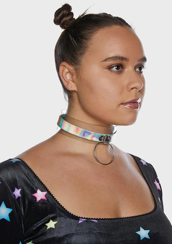 Rainbow Dimension O-Ring Choker