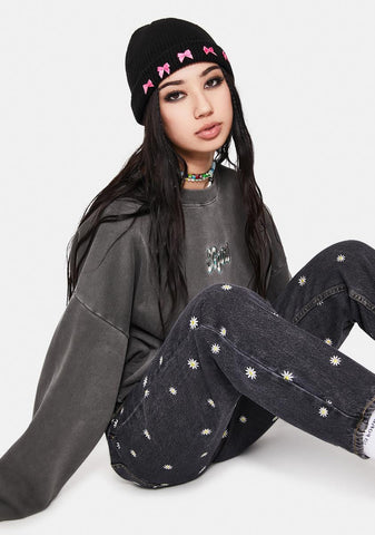 Danger In Disguise Bow Beanie