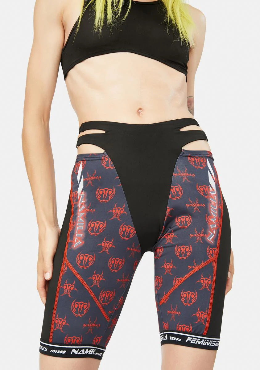Red Monogram Speed Racer Shorts