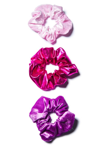 Velvet Barbae Bitch Scrunchie - Dark Purple