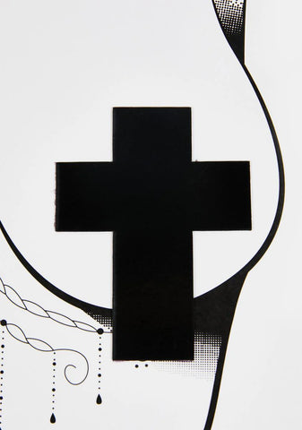 Wet Vinyl Cross Pasties