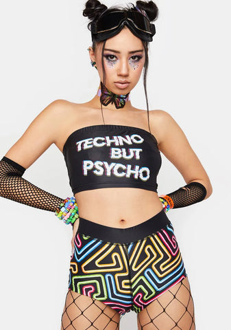 Techno Booty Shorts Set