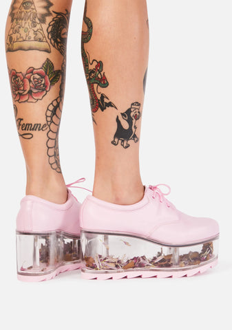 Baby Pink Qloud 2091 Platform Sneakers