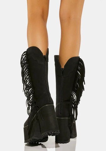 Bad Bitch Fringe Cowboy Boots