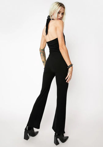 Black Halter Jumpsuit