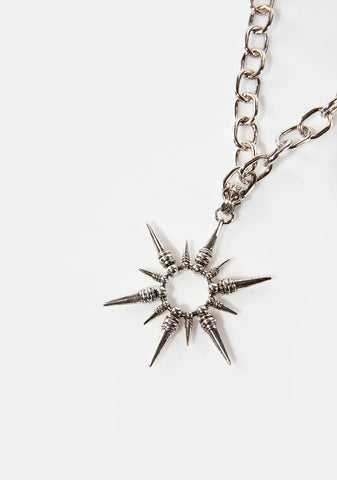 Compression Sun Chain Necklace