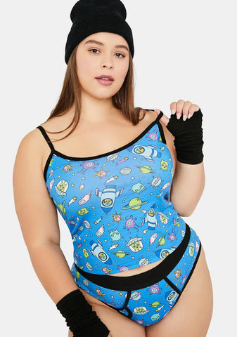 My Whole New World Alien Print Cami