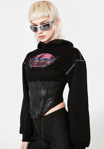 X-Speed Detachable Corset Hoodie