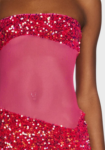 Rose Spark Horizon Mini Dress