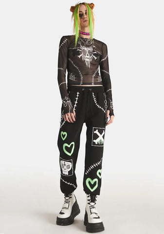 Broken Bonez Mesh Top