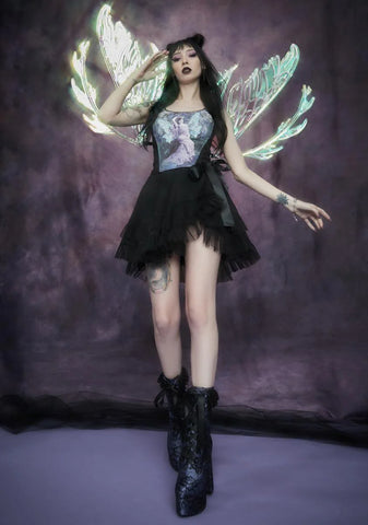 Chaos Magic Wrap Mini Skirt