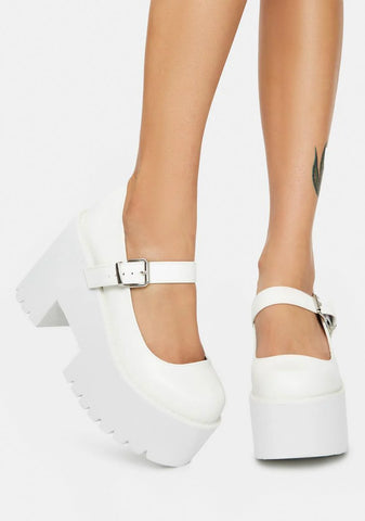 Angel Hit The City Platform Mary Janes