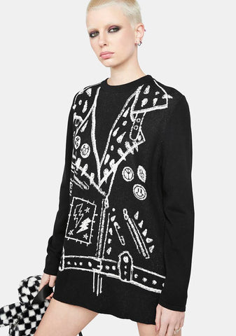 Argue With You Intarsia Sweater