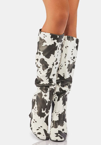 View From Here Knee High Boots