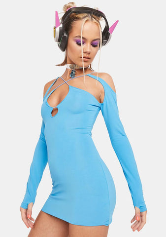 Retro Boomin' Cut-Out Mini Dress