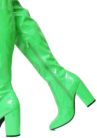 Slime Time Thigh High Boots