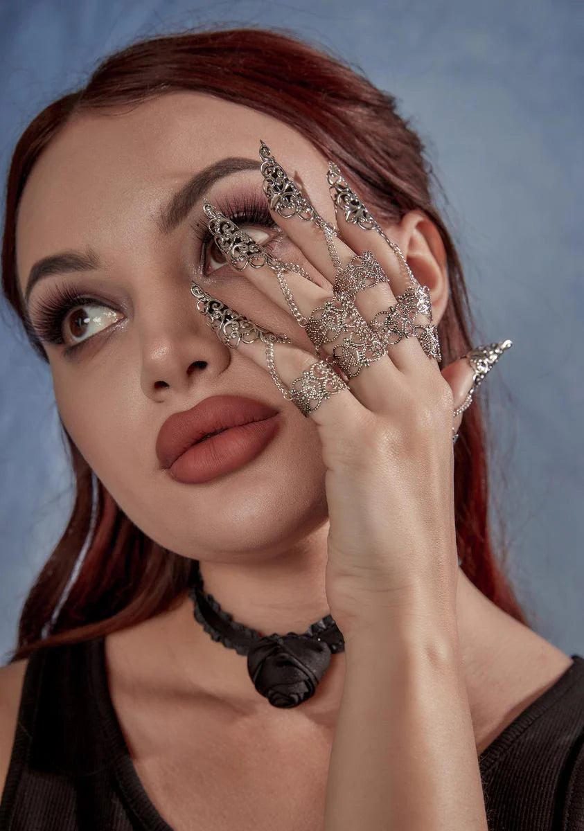 Grave Beauty Claw Rings Set