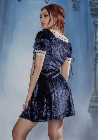 Will Never Wilt Crushed Velvet Mini Dress