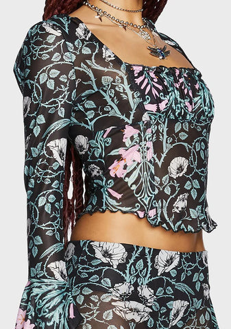 Vintage Enchantments Mesh Top