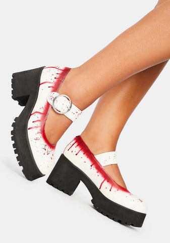 Total Bloodbath Platform Mary Janes
