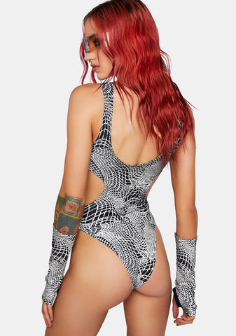 Ultra Wave Reflective Aria Cut-Out Bodysuit