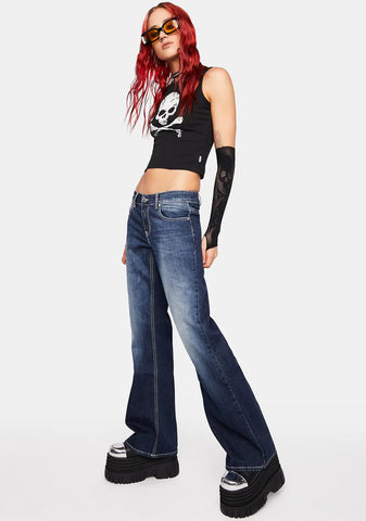 Mia Cross Pocket Y2K Jeans