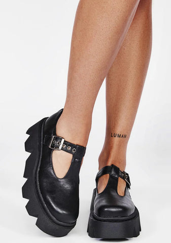 Steppin' Out Platform Mary Janes