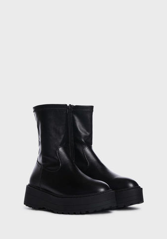 Wide Fit Pabla Platform Boots