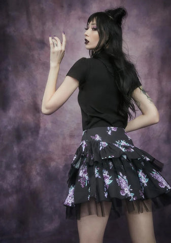 Dark Universe Embroidered Fairy Mock Neck