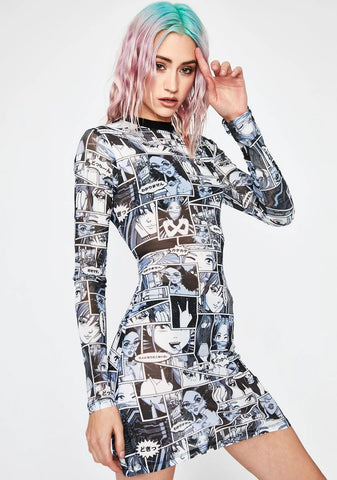 Misfit Memoirs Mesh Dress