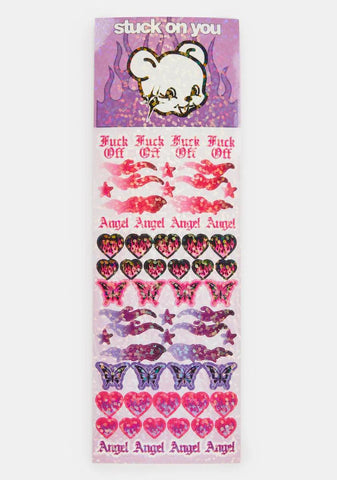 Angel Baby Glitter Sticker Sheet