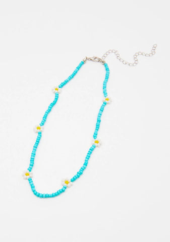 Dreaming In The Garden Beaded Necklace