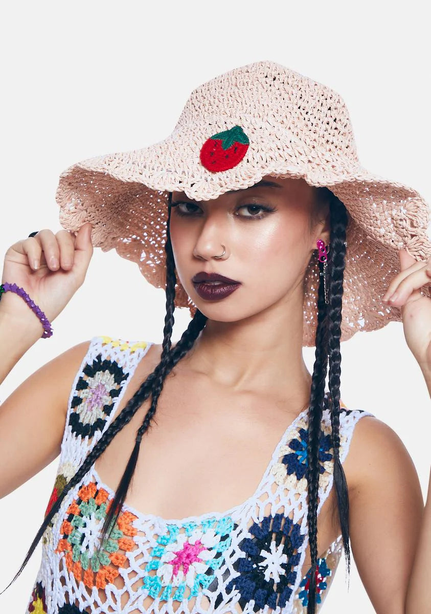 Strawberry Thoughts Sun Hat
