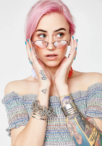 Just A Girl Flower Sunglasses