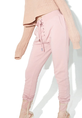 Kick Back Lace-Up Sweatpants