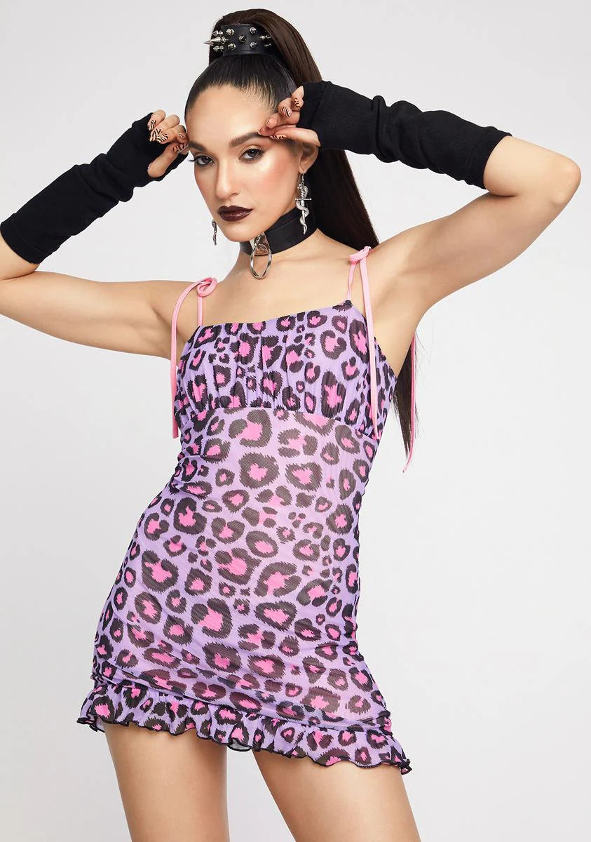 Creepin It Real Mesh Mini Dress