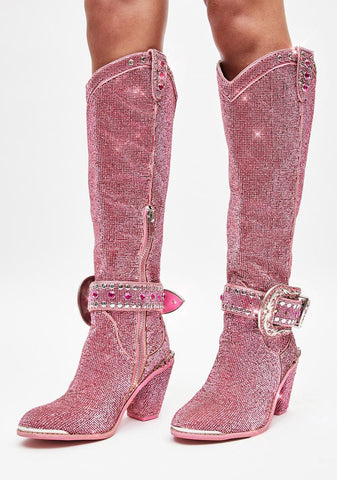 Sheriff Shine Knee High Cowboy Boots