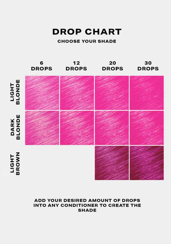 Hot Pink Hair Drop It Dye Kit