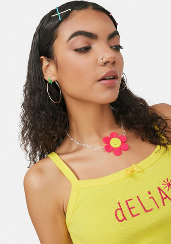 Love Stay Groovy Chain Necklace