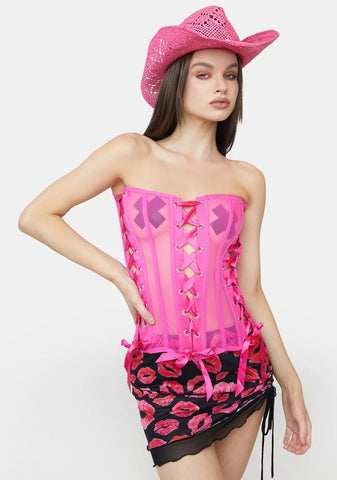 Hotter Than Hot Lace Up Corset