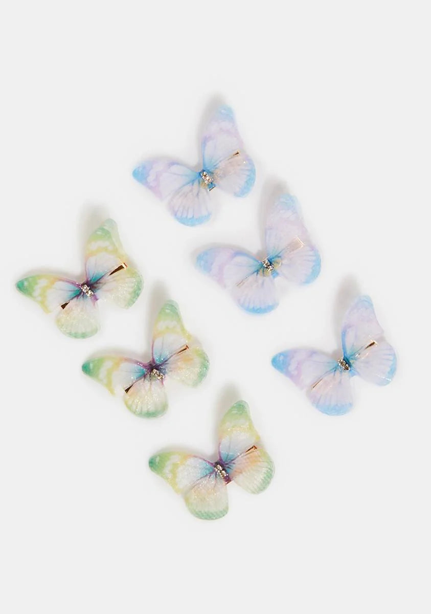 Azure Nature's Glow Hair Clip Set