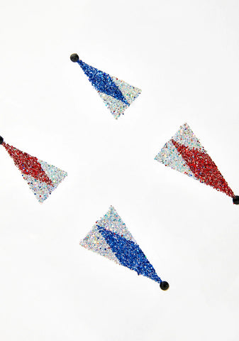 Clown Face Glitter Stickers