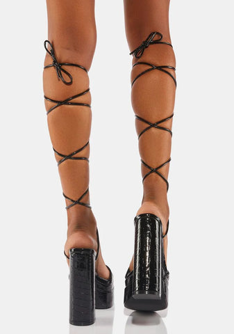 Robin Lace-Up Platform Heels