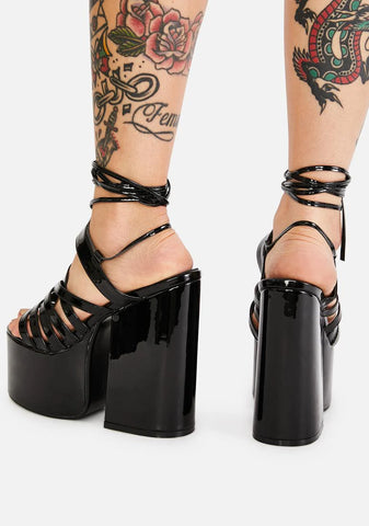 Caught Up Platform Heels