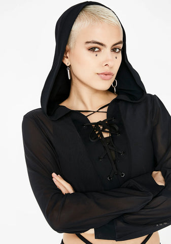 Action Recall Lace-Up Hoodie